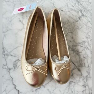 Girls Cat & Jack: Gold Ballet Flat size 5 BRAND NEW
